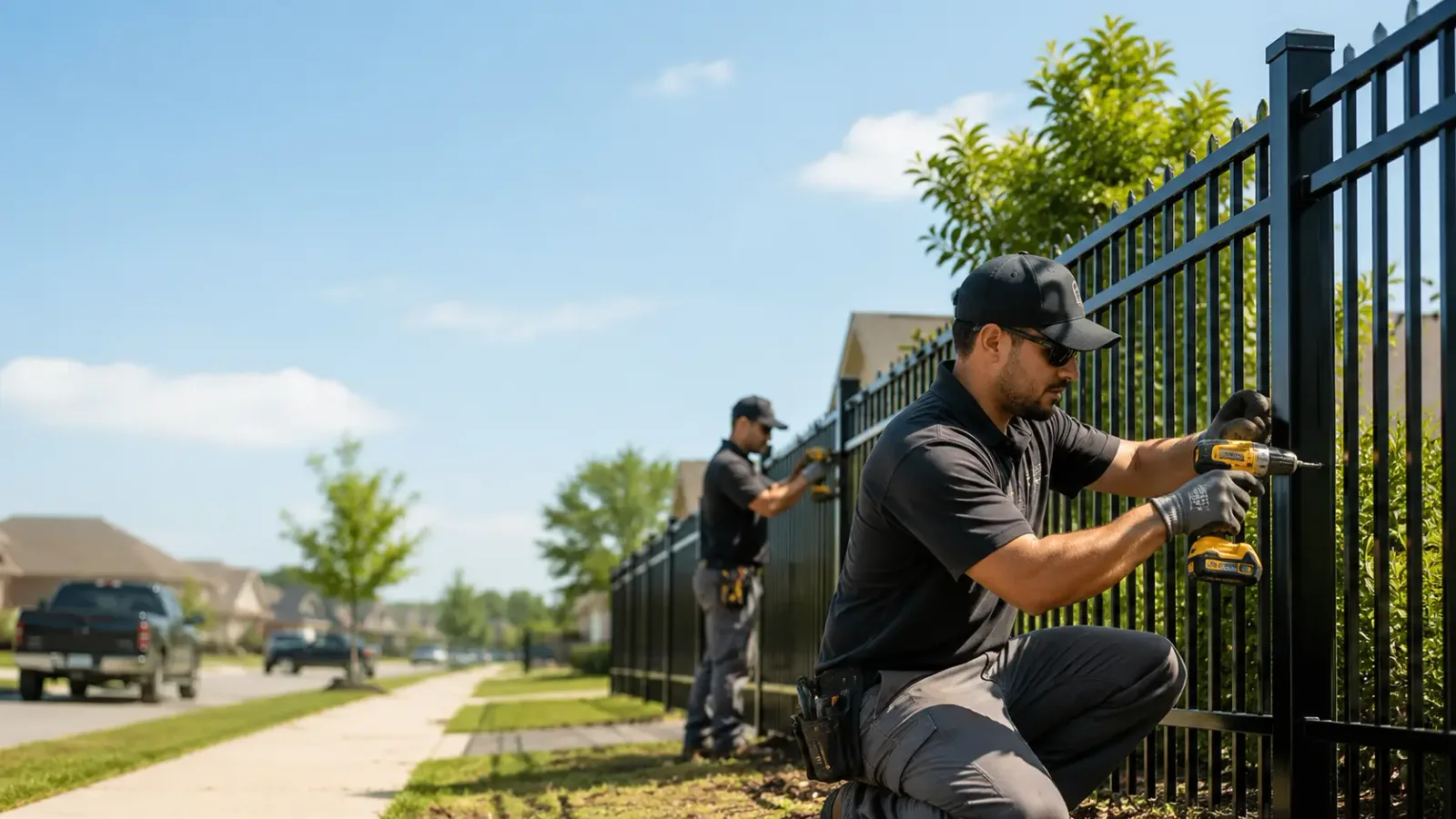 Metal Fence Installation in Carrboro, NC